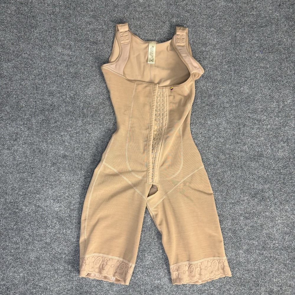 Fajas Sparta 11032-1 Full Body Colombian Shapewear Size M Nude High Compression